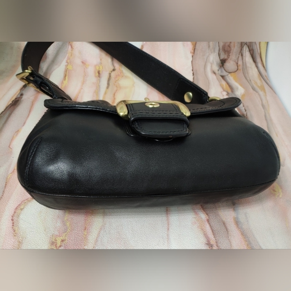 Coach F11840 Soho Leather Shoulder Bag Black Y2K - Picture 6 of 12